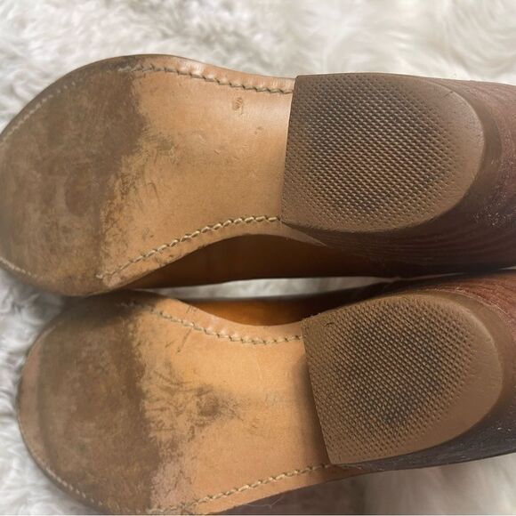 Vintage Dingo leather tan western cowboy Boots stitch accents SZ 10.5D main image 13